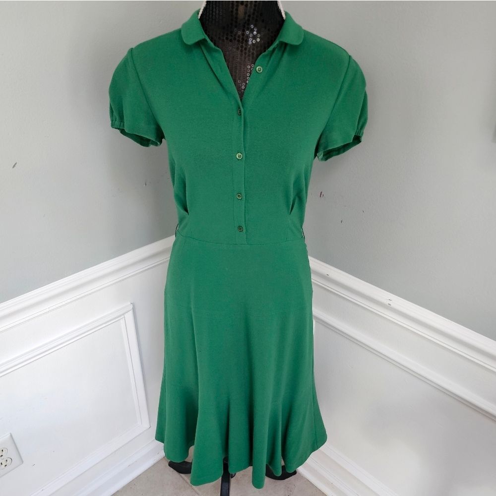 PIAZZA SEMPIONE Green Dress Made in Italy Italian Size 42